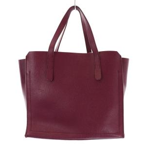 FURLA ハンドバッグ トートバッグ ミニ ロゴ チャーム ジェニュインレザー 紫 パープル EC