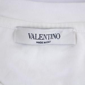VALENTINO 20AW Tシャツ カットソー 半袖 クルーネック Vロゴ S 白 ホワイト UV3MG08C6K7