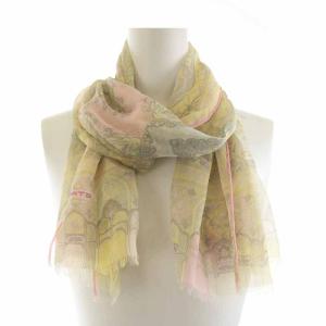 ETRO スカーフ ストール ペイズリー柄 絹 シルク 黄 イエロー