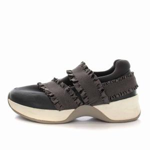 ANTEPRIMA フリルモチーフスリッポンスニーカー ローカット シューズ 24cm グレー