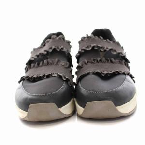 ANTEPRIMA フリルモチーフスリッポンスニーカー ローカット シューズ 24cm グレー