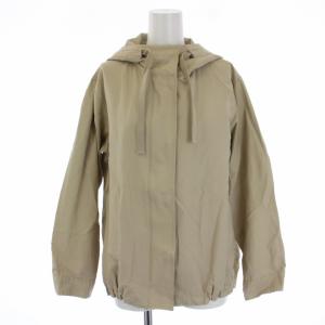ライトタッサーフーデットジャケット ジップアップ ナイロン 38 M ベージュ JK.WO.IS.0203