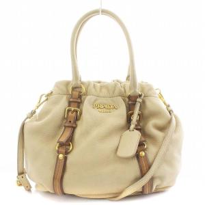 BN1773 ハンドバッグ ショルダーバッグ 2WAY ディアスキン レザー ベージュ 