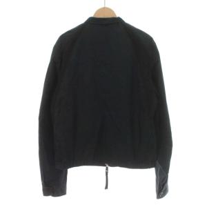 DSQUARED2 ワークジャケット ニット 切替 裏地チェック アウター 46 M ダークネイビー