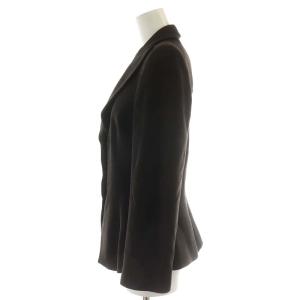 GIORGIO ARMANI テーラードジャケット 3B ウール シルク 絹 36 S 茶 ブラウン