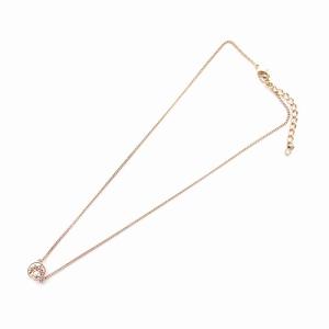 GIVENCHY ネックレス クリスタル ペンダント ローズゴールド