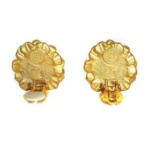 GIVENCHY イヤリング 両耳用 大ぶり フェイクパール ゴールドカラー