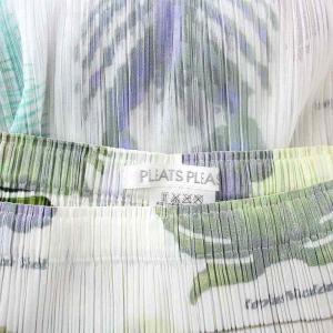 PLEATS PLEASE ISSEY MIYAKE SEA ロングスカート プリーツ 総柄 3 L 白