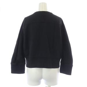 DSQUARED2 スウェット トレーナー プルオーバー 長袖 クルーネック ワッペン 裏起毛 S 黒 ブラック