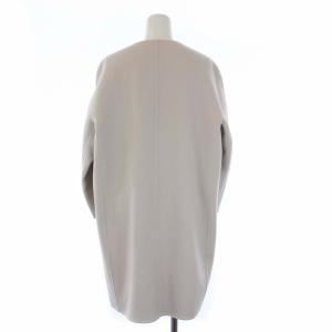 Loro Piana BABY CASHMERE ノーカラーコート  カシミヤ 42 アイボリー