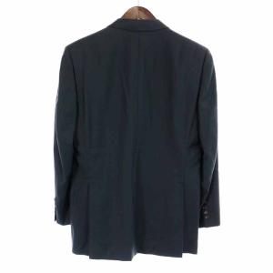 GIVENCHY スーツ セットアップ 上下 テーラードジャケット シングル スラックスパンツ ロング ウール ストライプ M 緑 グリーン