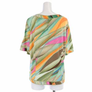 LEONARD FASHION カットソー 総柄 半袖 LL マルチカラー