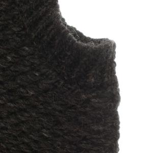 Frank Leder ベスト ニット プルオーバー Vネック ウール M チャコールグレー