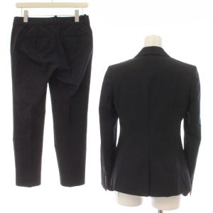 Theory スーツ フォーマル セットアップ 上下 2点セット シングル 1B パンツ ストライプ 00 XS 紺 ネイビー