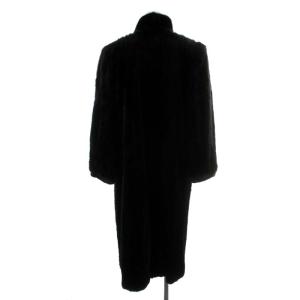 SAGA MINK 金サガ 毛皮コート ロング丈 シェアードミンク アウター 13 L ブラック