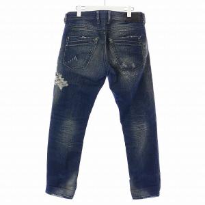 DIESEL KRAYVER デニムパンツ ジーンズ ストレート ダメージ加工 ジップフライ W29 L30 M 青 ブルー