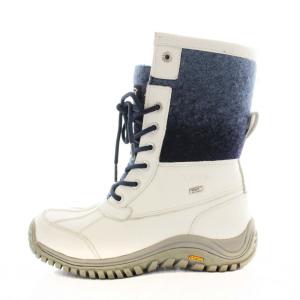 ワークブーツ ブーツ ドライビングシューズ スクエアトゥ レザー 23.0cm 白 ホワイト