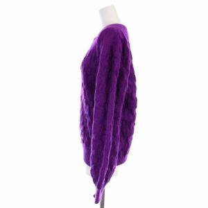 Christian Dior ニットカーディガン ウール 長袖 M 紫 パープル