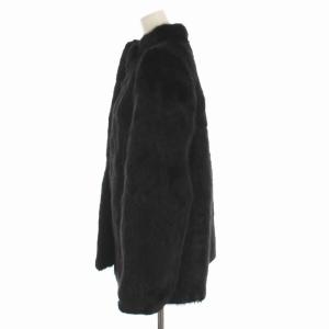 SAGA MINK 銀サガ 毛皮コート ミンクファー アウター 13 L 黒 ブラック