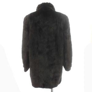 SAGA MINK 毛皮 コート 銀サガ ハーフコート ブラックミンク シェアード 11号 黒 ブラック