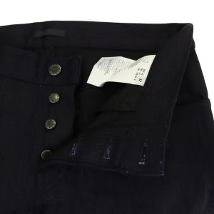 PRADA tight fit デニムパンツ ジーンズ テーパード ボタンフライ 32 XL 紺 ネイビー GY09