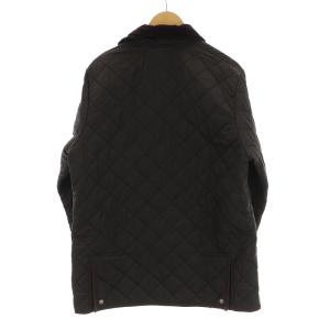 MACKINTOSH キルティングコート ロング ステンカラー コーデュロイ シングル ナイロン L 茶色 ブラウン GY09