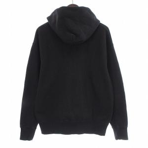HOUSTON スウェットパーカー ジップアップ フード 長袖 裏起毛 M 黒 ブラック