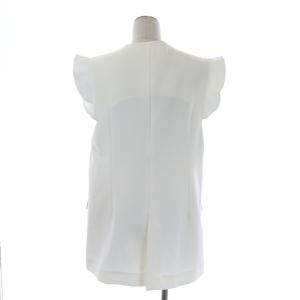 CELFORD 22SS フリルスリーブジレ ベスト シングル 1B F 白 ホワイト CWFV221030 GY09