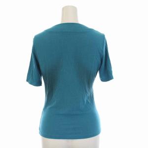 ISSEY MIYAKE カットソー ストレッチ 半袖 2 M 青 ブルー 黒 IM51JK034