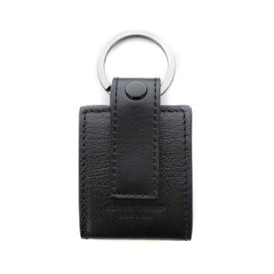 HUNTING WORLD キーリング キーホルダー ロゴ レザー 黒 ブラック シルバー AD OF