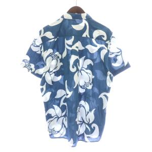 Patagonia ゴートゥシャツ GO TO SHIRT アロハシャツ カジュアルシャツ 半袖 総柄 L 青 ブルー 白 ホワイト 52691