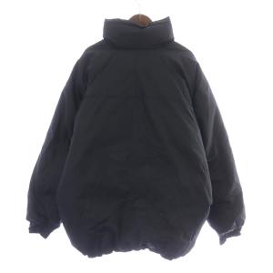 Columbia ダウンジャケット スタンドカラー ジップアップ ロゴ刺繍 大きいサイズ LL 黒 ブラック