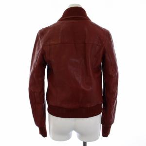BALLY ボンバージャケット レザージャケット ライダースジャケット ラムスキン イタリア製 38 S ボルドー 2LB246.7245
