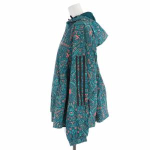 adidas ルーズフィット ウーブンジャケット W RESPORT WOVEN JCKET ジャケット パーカー ジップアップ 総柄 M