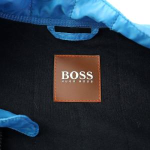 HUGO BOSS キルティングジャケット ブルゾン ジップアップ スタンドカラー 46 M 青 ブルー
