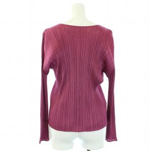 PLEATS PLEASE ISSEY MIYAKE イッセイミヤケ カットソー 長袖 プリーツ 3 L ピンク