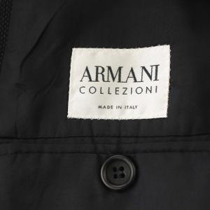 ARMANI COLLEZIONI スーツ セットアップ パンツ ジャケット サイドベンツ 50 L相当 黒 ブラック
