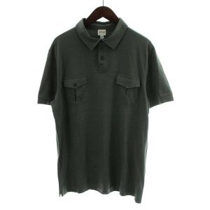 ポロシャツ 半袖 コットン 3XL 緑 グリーン