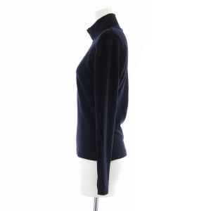 ISSEY MIYAKE カットソー プルオーバー ハイネック 長袖 ウール 2 M 黒 ブラック