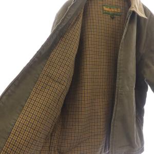 Timberland WEATHERGEAR 中綿ジャケット ブルゾン ステンカラー スエード ジップアップ S カーキ ベージュ