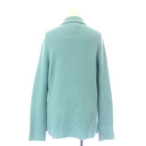 Salvatore Ferragamo アンサンブル カーディガン ニット ロング ステンカラー 長袖 カシミヤ セーター 半袖 クルーネック S 水色