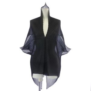 FETE ブラウス フレンチスリーブ プリーツ シアー 2 黒