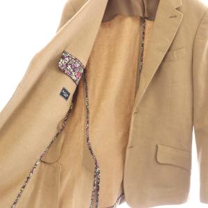 PAUL SMITH LONDON テーラードジャケット シングル 背抜き ウール サイドベンツ L ベージュ