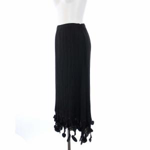 PLEATS PLEASE ISSEY MIYAKE 2008 Music Notes Hem Fringe Skirt プリーツタイトスカート