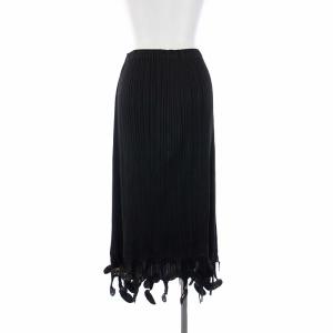 PLEATS PLEASE ISSEY MIYAKE 2008 Music Notes Hem Fringe Skirt プリーツタイトスカート