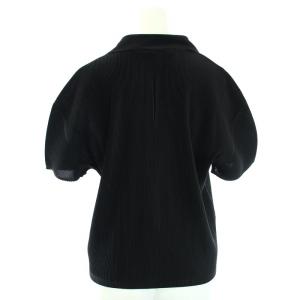 PLEATS PLEASE ISSEY MIYAKE イッセイミヤケ シャツ プリーツ 半袖 黒 ブラック
