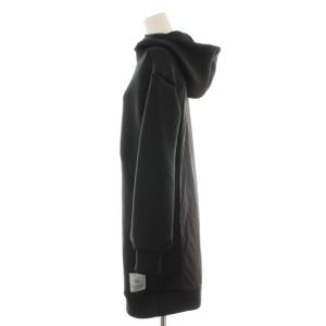 Calvin Klein ロングワンピース フード 長袖 S 黒 ブラック