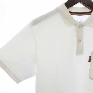 PAUL SMITH ポロシャツ 半袖 ロゴ M 白 ホワイト