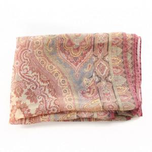 ETRO スカーフ マフラー 薄手 シアー シルク マルチカラー