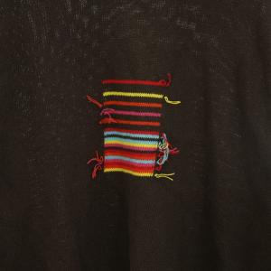 ETRO ニット セーター クルーネック 長袖 ハイゲージ コットン Slim X-LARGE 茶 ブラウン